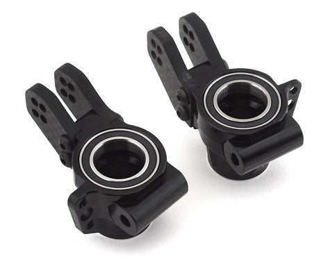 Hot Racing Kraton/Outcast Aluminum "HD Bearings" Rear Axle Carriers (Black) (2)  (AON22M01)