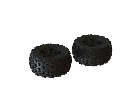 Arrma dBoots Copperhead2 MT 3.8 Pre-Mounted 1/8 Monster Truck Tires (Black)  (ARA550059)