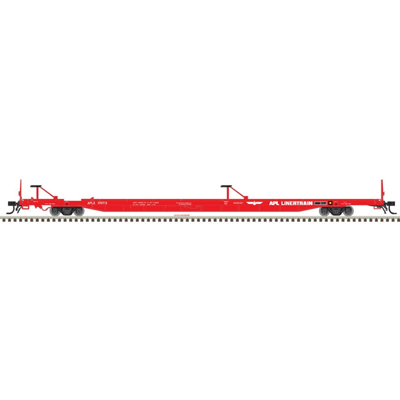 Atlas HO 89' FLAT CAR [MID/END HITCHES] APL "LINERTRAIN" #17030 (ATL200005238)