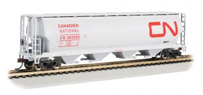 Bachmann Trains CANADIAN NATIONAL - 4 BAY CYLINDRICAL GRAIN HOPPER  (BAC19113)