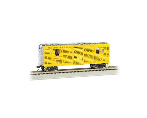 Bachmann Union Pacific 40ft Animated Stock Car w/ Horses (HO Scale)  (BAC19701)
