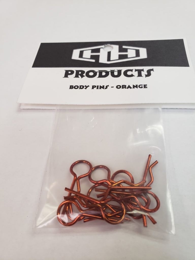 Hamilton Hobbies BODY PIN - ORANGE (10)  (HAM5355O)