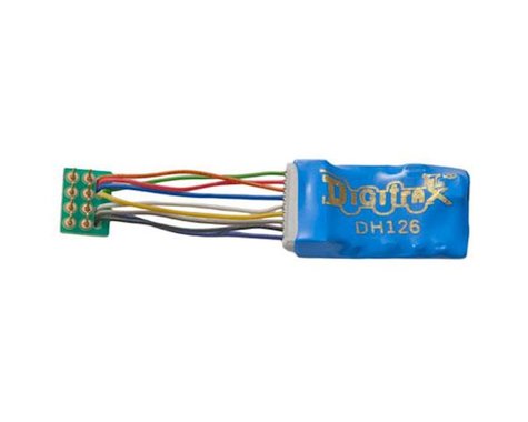 Digitrax, Inc. HO DCC Decoder Series 6, 3.2" Wires 2FN 9-Pin 1.5A  (DGTDH126P)