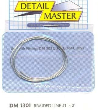 Detail Master 1/24-1/25 Braided Line #1 (.020") (DTM1301)