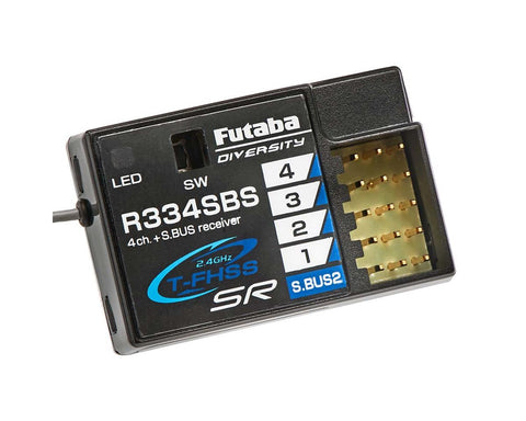 Futaba R334SBS TFHSS SR S.Bus2 HV 4-Channel 2.4GHz Receiver  (FUT01102246-3)