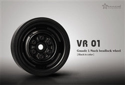 Gmade 1.9 VR01 Beadlock Wheels (Black) (2) (GMA70104)