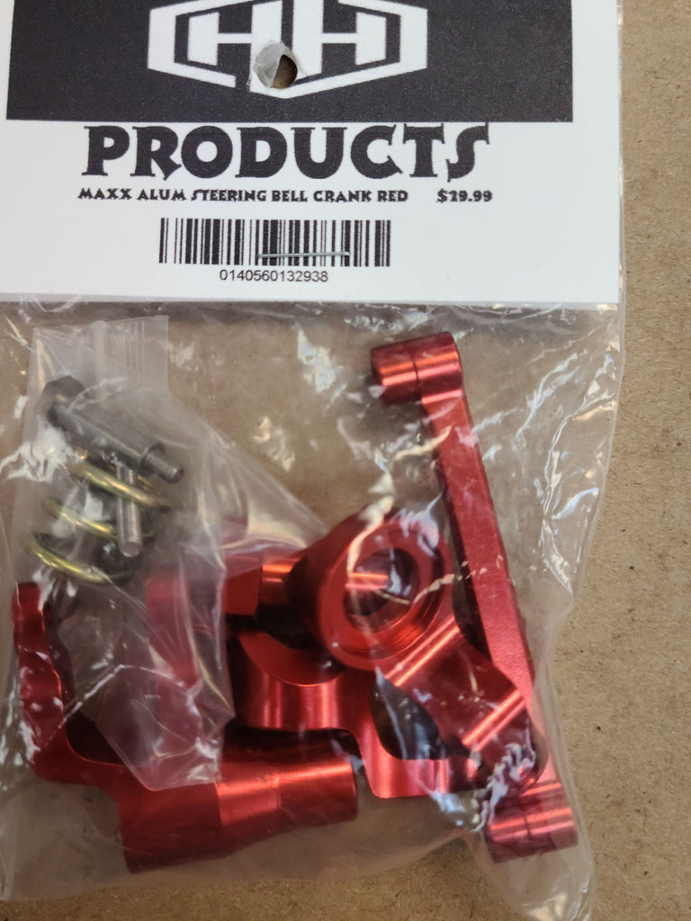 Hamilton Hobbies Maxx Aluminum Steering Bell Crank - Red   (HAM132938)