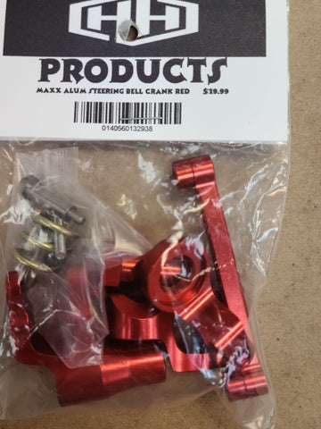 Hamilton Hobbies Maxx Aluminum Steering Bell Crank - Red   (HAM132938)