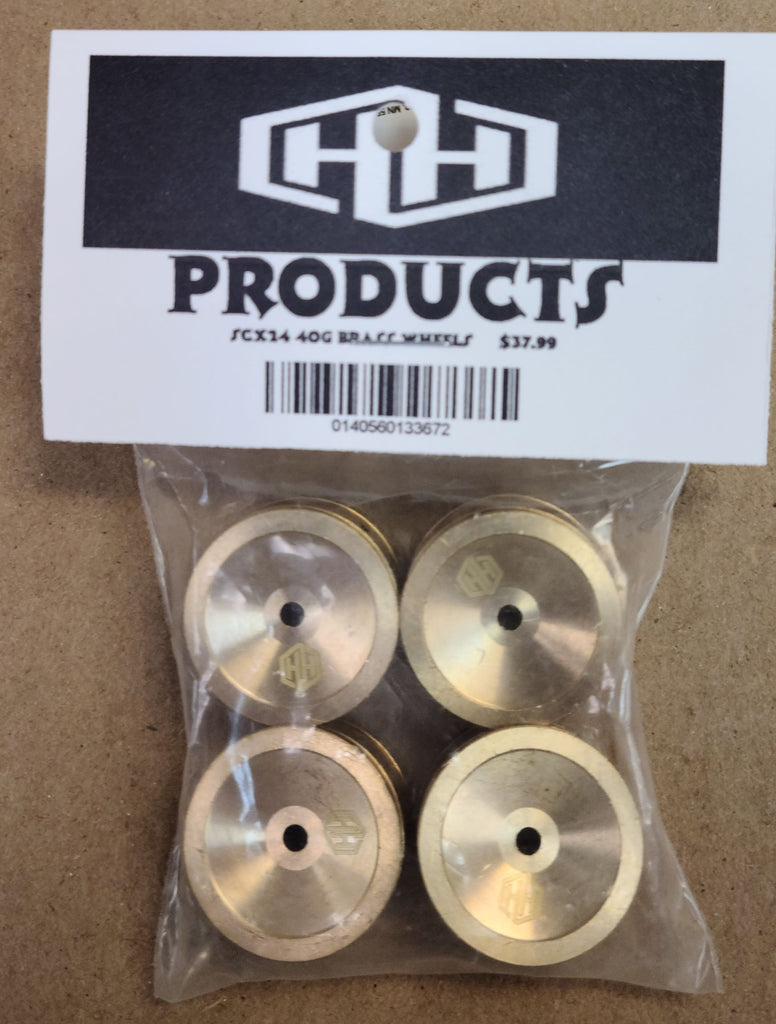 Hamilton Hobbies SCX24 40g BRASS WHEEL  (HAM133672)
