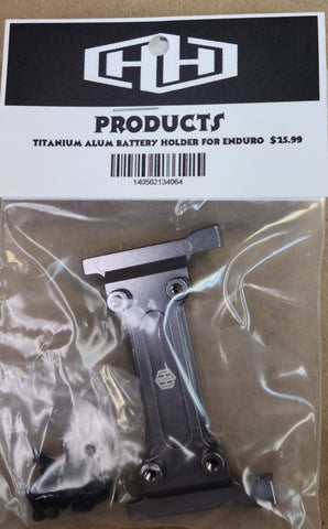 Hamilton Hobbies ENDURO ALUM BATTERY HOLDER - TI  (HAM134064)