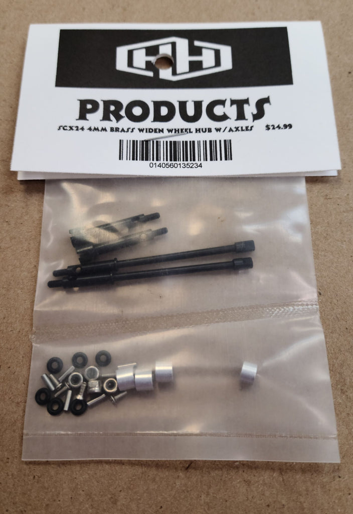 Hamilton Hobbies SCX24 4mm Widen Wheel Hub Brass Axle  (HAM135234)