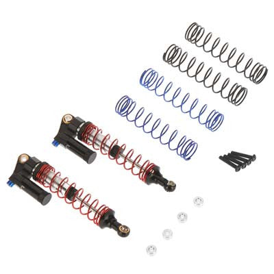 Hot Racing Piggyback Adj Rebound Shock 61-90mm Black SC  (SCX90CX01)