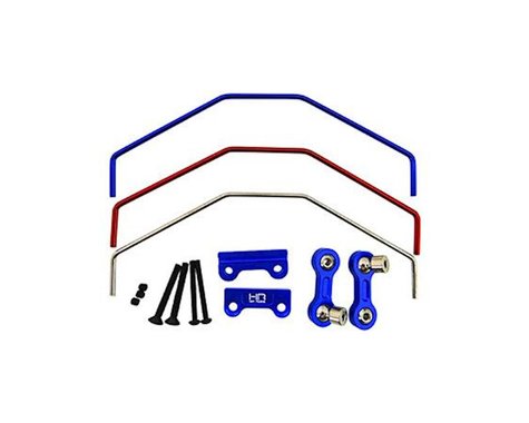 Hot Racing Traxxas X-Maxx Aluminum Front/Rear Sway Bar Set (Blue)  (HRAXMX311X06)