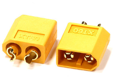 Integy XT60 Type Connector (2) Male 3.5mm (INTC24547)