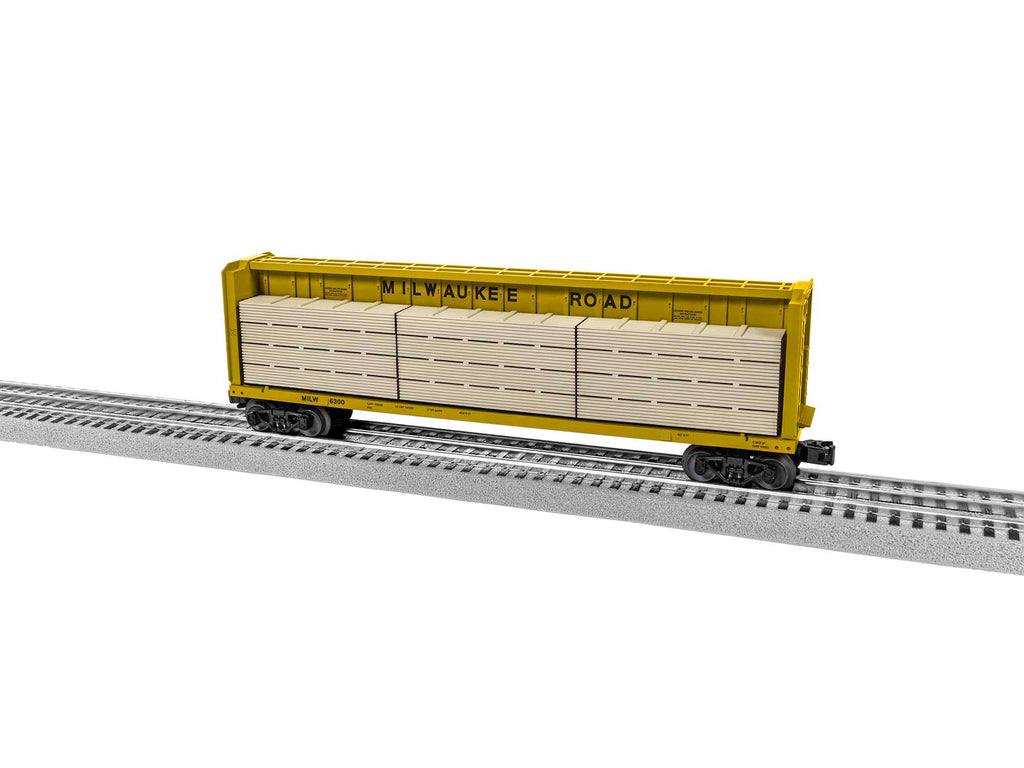 Lionel MILWAUKEE ROAD STANDARD O CENTERBEAM FLATCAR #6300  (LNL2043051)