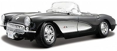 Maisto 1957 Corvette Convertible (Black) 1/18  (MAI31139BLK)