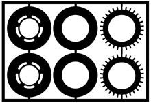 Model Car Garage 1/24-1/25 Plain Disc Brake Rotors (Photo Etch) (MCG-2015)
