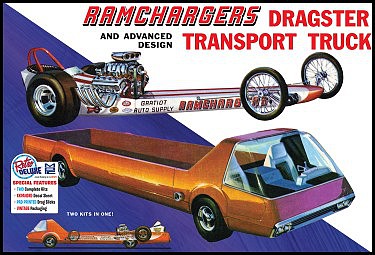 MPC 1/25 Ramchargers Dragster & Transporter Truck  (MPC970)