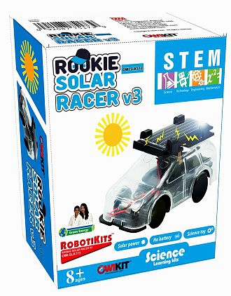 RobotiKits- Rokkie Solar Powered Racer V3 Car STEM Kit (D)  (OWI173)