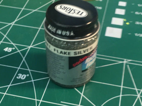 Pactra Silver Metal Flake Lexan Paint 2/3 oz MidAmerica (PAC69)