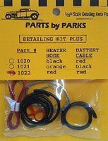 Parts By Parks 1/24-1/25 Detail Set 3: Radiator Hose, Red Heater Hose, Red Battery Cable & Tinned Copper Wire for Brake/Fuel Lines & Carburetor Linkage  (PBP-1022