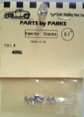 Parts by Parks 1/24-1/25 Hilborn Style Injector Stacks 5/32 x 3/32 x 1/8 (Machined Aluminum) (8)(PBP-4006)