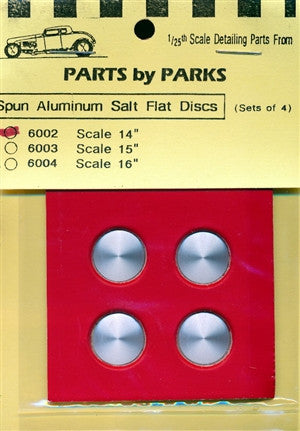 Parts by Parks Salt Flat Type Disc Hubcap 14" (set of 4) (1/25 & 1/24) (PBP-6002)