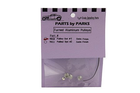 Parts by Parks 1/25 Pulley Set 1 (Spun Aluminum)  (PBP9010)