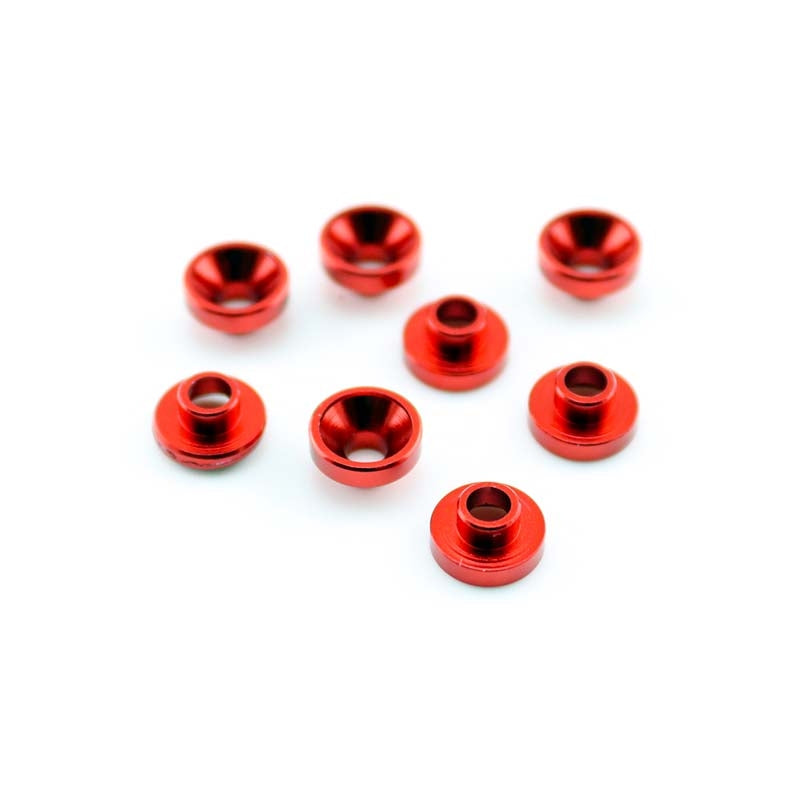 Hamilton Hobbies Red Servo Washers (8)  (HAM13517)