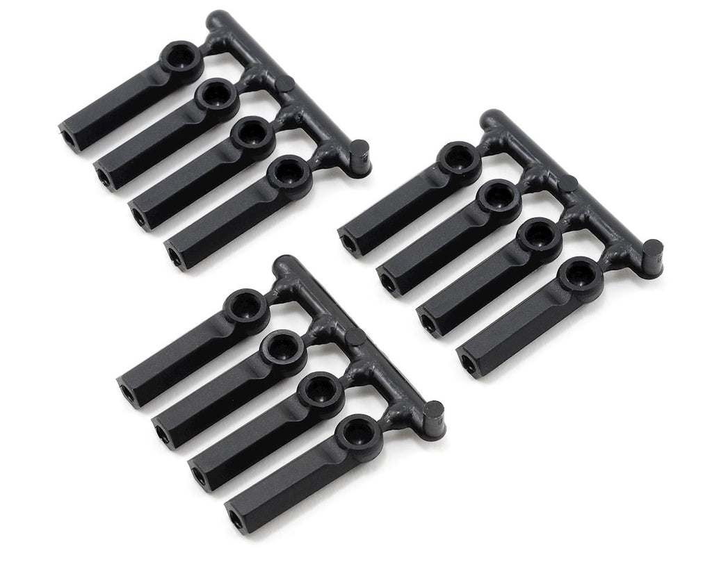 RPM Long Shank 4-40 Rod Ends (Black) (12  (RPM73392)