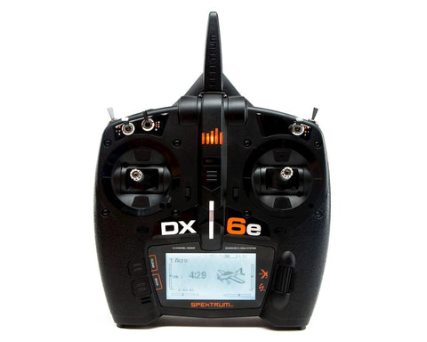 Spektrum RC DX6e 6 Channel Full Range DSMX Transmitter (Transmitter Only)  (SPMR6655)