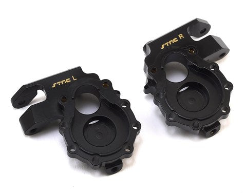 ST Racing Concepts Traxxas TRX-4 Brass Front Steering Knuckles (Black) (2) (SPTST8252BR)