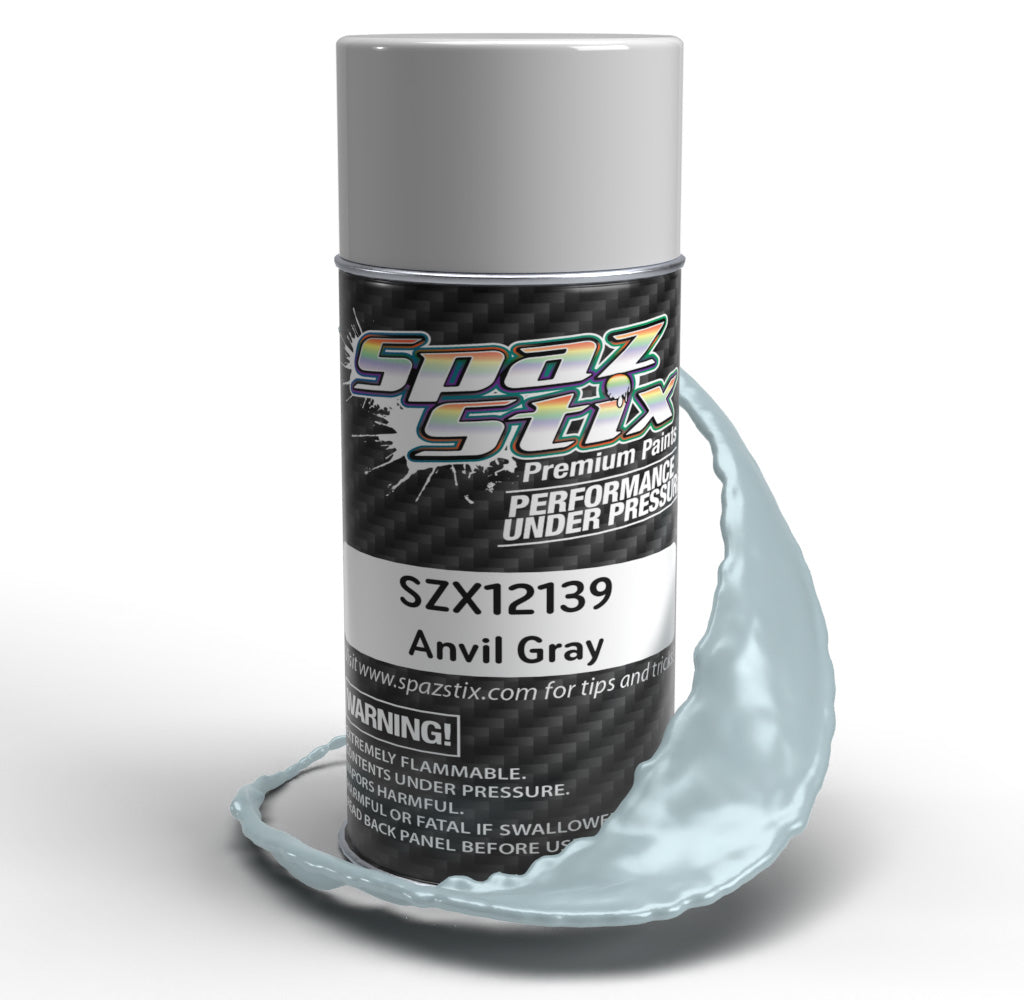 Spaz Stix  Anvil Gray Aerosol Paint, 3.5oz Can (SZX12139)