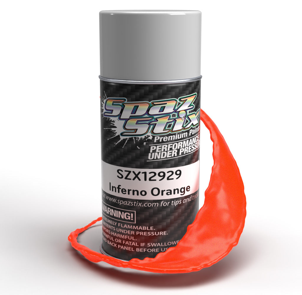 Spaz Stix  Inferno Orange Aerosol Paint, 3.5oz Can (SZX12929)