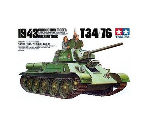 Tamiya 1/35 Russian 734/76 '43 Tank Model Kit  (TAM35059)