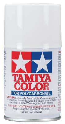 Tamiya PS-1 Polycarbonate Spray White 3 oz (TAM86001)