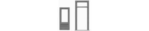 Tichy Train RESIDENTIAL DOOR w/separate frame 3 sets (TIC8116)