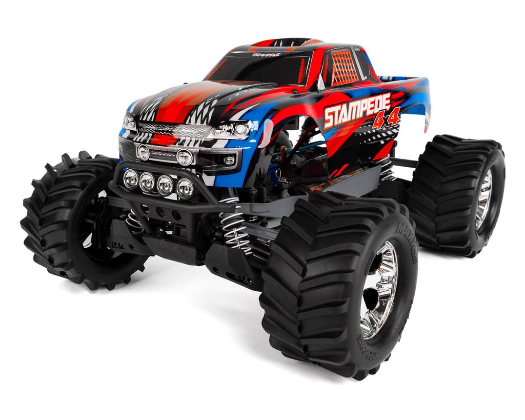 Traxxas Stampede 4X4 LCG 1/10 RTR Monster Truck (Red) w/LED Lights, TQ 2.4GHz Radio, Battery & DC Charger  (TRA67054-61Red)