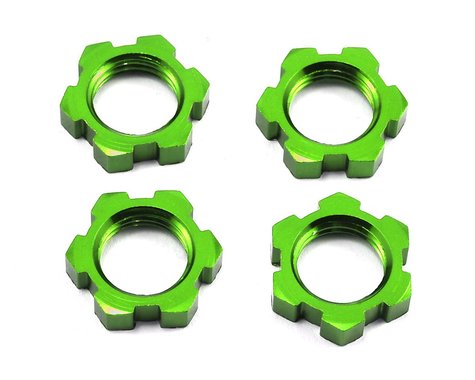 Traxxas X-Maxx 17mm Splined Wheel Nut (Green) (4)  (TRA7758G)