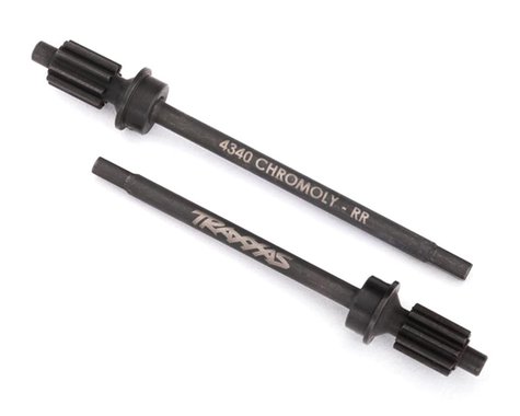 Traxxas TRX-4 Rear Heavy Duty Machined Axle Shafts w/Input Gear (2)  (TRA8061)