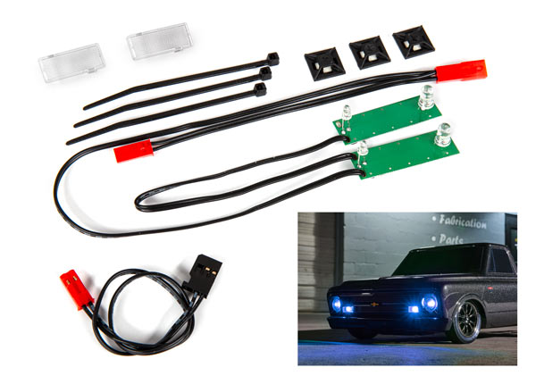 Traxxas Front LED Light Set (Blue)  (TRA9496X)