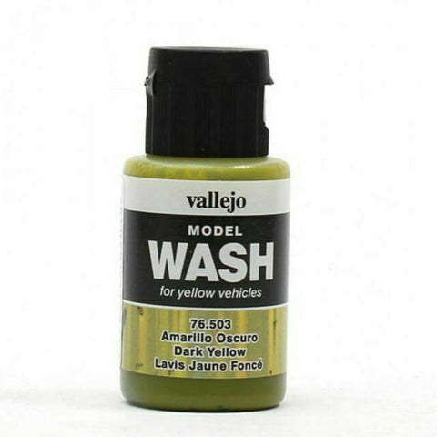 Vallejo Paint Dark Yellow 35ml Acrylic Model Wash  (VLJ76503)