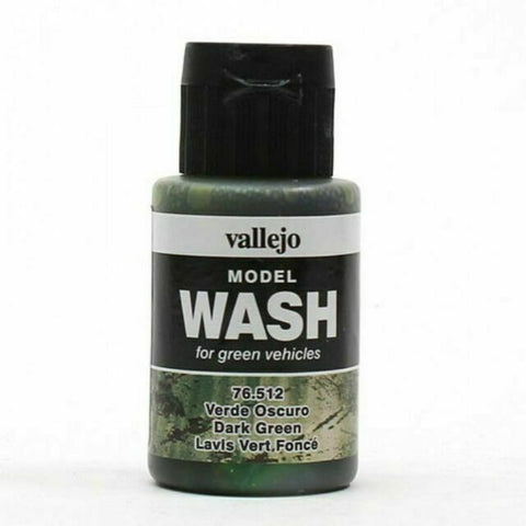 Vallejo Paint Dark Green 35ml Acrylic Model Wash  (VLJ76512)