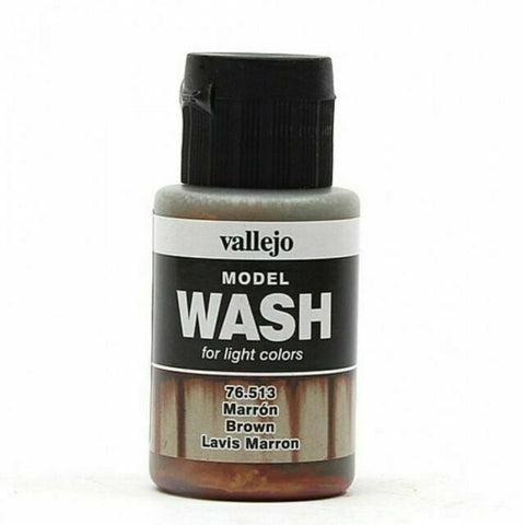 Vallejo Paint Brown 35ml Acrylic Model Wash  (VLJ76513)