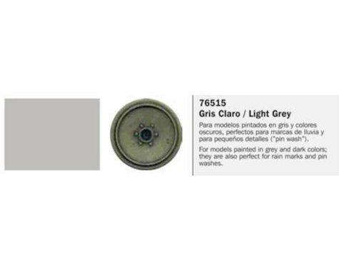 Vallejo Paints 35ml Bottle Light Grey Model Wash  (VLJ76515)