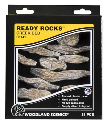 Woodland Scenics Ready Rocks Creek Bed Rocks  (WOOC1141)