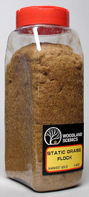 Woodland Scenics Static Grass Flock Harvest Gold 32 oz  (WOOFL632)