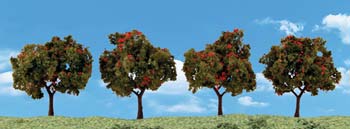 Woodland Scenics Apple Trees 2"-3" (4)  (WOOTR3591)