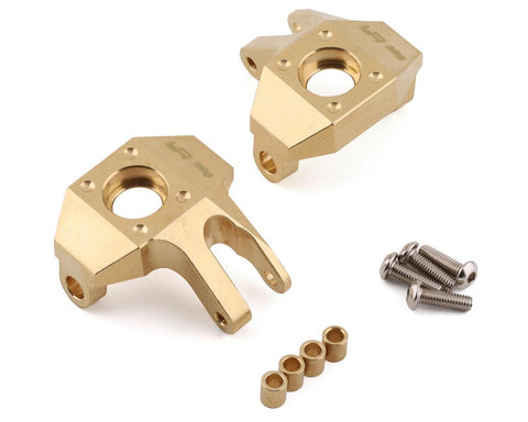 Yeah Racing Axial SCX10 II High Mass Brass Left & Right Steering Knuckles (2)   (YEA-AXSC-008)